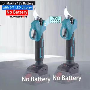 브러시리스 무선 전기 전정 가위 0/1 LED 디스플레이 정원 전정기 전기 가위 마키타 18V 배터리 호환 가능