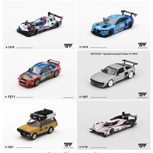 MINI GT 1:64 BMW M 하이브리드 V8 하이퍼카 # 15 BMW M4 GT3 EVO # 90 FIST 팀 AAI 2025 합금 다이캐스팅 자동차 모형 컬렉션 장식품