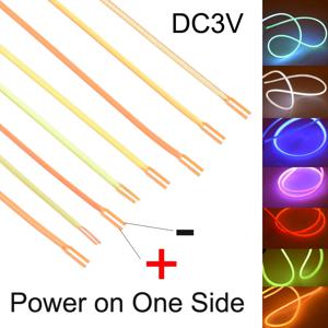 한쪽에서 자유롭게 절단 가능한 DC 3V 플렉시블 LED 필라멘트, DIY LED 조명 비즈, DIY 에디슨 전구 램프, LED 다이오드, 네온 와이어