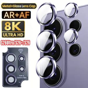 삼성 갤럭시 S26 S25 S24 S23 울트라 S26 카메라 렌즈 보호필름용 NNBILI 1세트, 개별 금속 렌즈 보호필름, 설치 간편