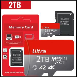 새로운 2TB TF SD 카드 메모리 카드 고속 TF/SD 미니 메모리 카드 클래스 10 128GB 256GB 512GB 1TB 카메라/휴대폰/컴퓨터용