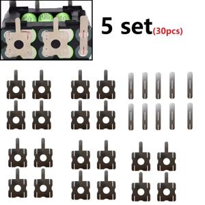 30pcs 스폿 용접 니켈 플레이트 5세트 마키타용 배터리 도금 니켈 시트 니켈 도금 강철 스트랩 스트립 시트 배터리