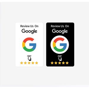 100개입 블랙 구글 리뷰 탭 NFC 카드 NTAG215 재사용 가능한 프리미엄 내구성 무광 마감 사용자 친화적 시간 절약