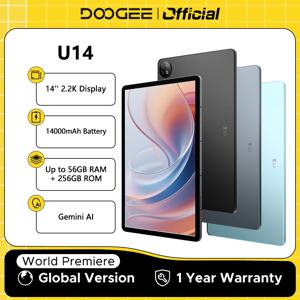 두기 U14 스마트 태블릿 PC, 안드로이드 운영체제, 16인치, 2.2K 디스플레이, 56GB(8GB+48GB) RAM, 256GB 저장 공간, 14000mAh 배터리, Wi-Fi 6, 제미니 AI, 와이드바인 L1 지원