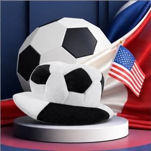 미국 국기 디자인의 남녀 공용 축구 모자 – 축구 파티 모자, 경기 당일 카니발 코스튬 의상 액세서리