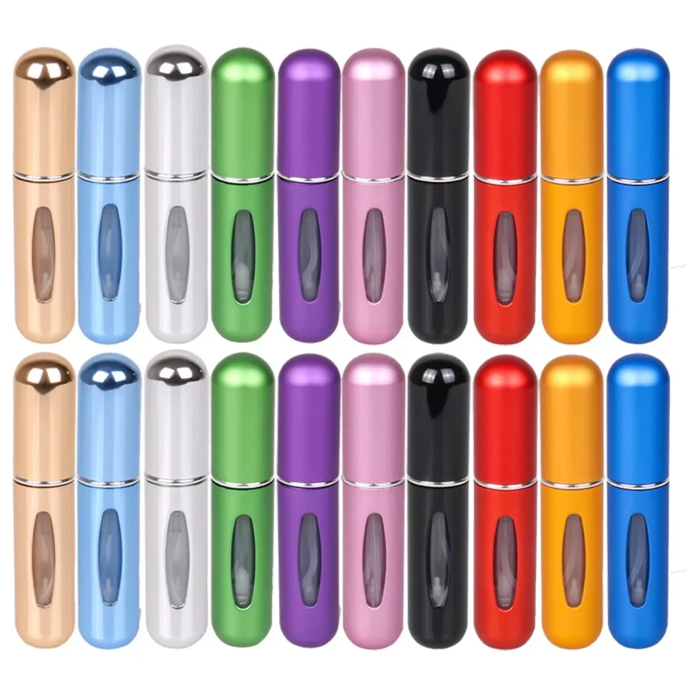 10/20PCS 5ml 휴대용 미니 리필 형 향수 병 스프레이 향기 펌프 여행을위한 빈 화장품 용기 분무기 병