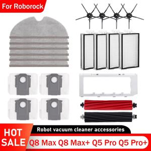 로보락 Q8 Max Q8 Max+ Q5 Pro Q5 Pro+ 로봇 청소기 교체 부품 걸레 먼지 봉투 메인 사이드 브러시 HEPA 필터 부품