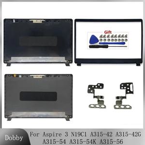 새로운 Aspire 3 N19C1 케이스 A315-42 A315-42G A315-54 A315-54K A315-56 EX215-52 스크린 백 커버 프레임 베젤 힌지 탑 케이스 A315
