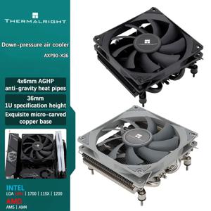 써멀라이트 AXP-90 X36 CPU 공랭 쿨러, 조용한 90mm PWM 팬, 4개의 히트 파이프, 높이 36mm, AMD AM5/AM4 및 인텔 LGA 1851/1700 지원