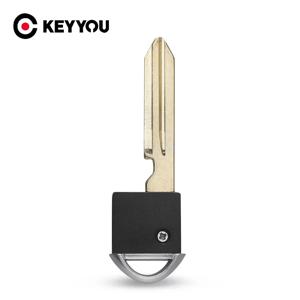 KEYYOU 닛산 인피니티 370Z Altima Armada Cube Maxima Murano 비상 발레 삽입 Uncut Blade 용 교체 용 자동차 키 블레이드