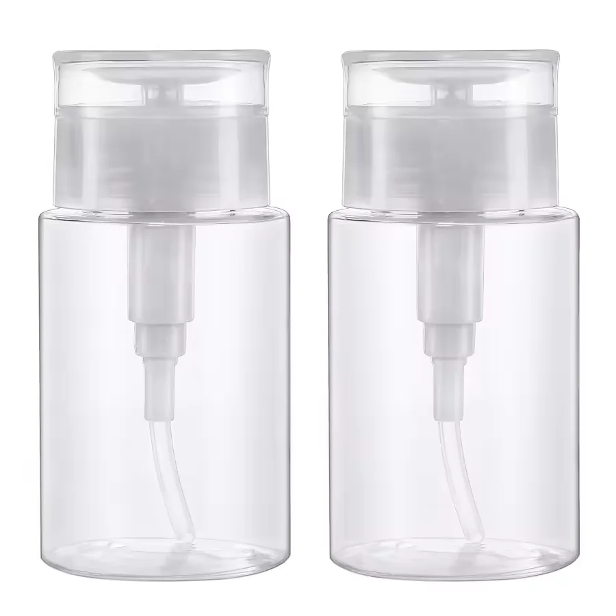100ml 리필 가능한 빈 프레스 펌프 병, 투명 디스펜서, 액체 용기, 리무버, 클리너, 폴리시, 메이크업, 매니큐어 도구 액세서리