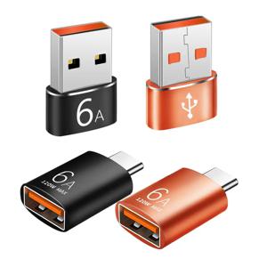USB C-A 및 A-C 어댑터 초고속 데이터 고속 충전 노트북 PC 충전기와 호환 가능 전화 OTG 변환기