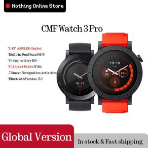 새로운 글로벌 버전 CMF Watch 3 Pro 1.43인치 AMOLED 듀얼 밴드 GPS 블루투스 통화 IP68