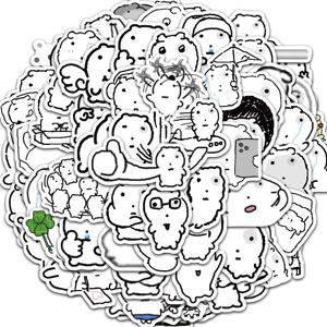 72PCS 추상 눈 거품 고양이 낙서 스티커 Scrapbooking 콜라주 재료 헬멧 전화 워터 컵 벽 메모장 장식