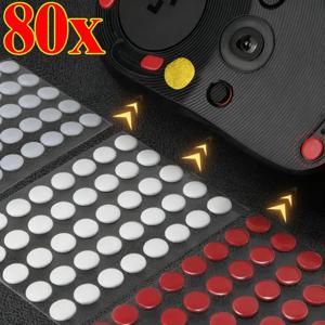 마우스 피트 교체용 둥근 점 유니버설 마우스 스키트 DIY 마우스 글라이드 피트 내마모성 작은 원형 점 유리 마우스패드용