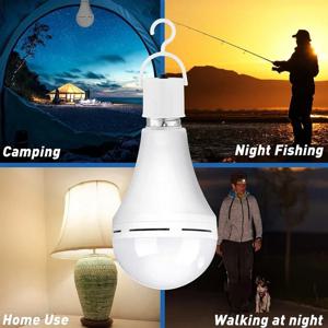 E27 충전식 비상등 전구 7W/9W/12W/15W LED 전구 조명 AC220V 정전 비상용 야외 LED 전구