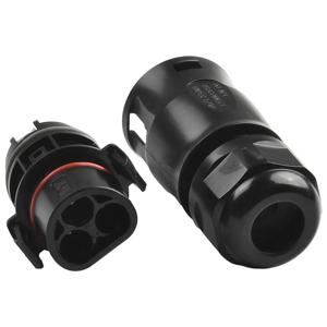 LY01 커넥터 케이블, Deye M60 및 M80 시리즈 인버터용으로 설계, IP68 등급, 40A 690V, 나사 단자, 3핀(L, N, PE 사용)