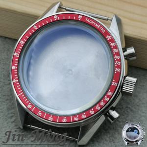 고품질 VK63 39.7mm 문스와치 크로노그래프 메탈 케이스 베젤 패션 비즈니스 시계 밀봉형 뒷면 문워치