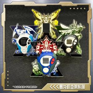 디지몬 25주년 기념 컬러 스크린 D-3 Digivice 아크릴 디스플레이 스탠드 보호 케이스 및 필름 포함 - 장난감 피규어 소장품