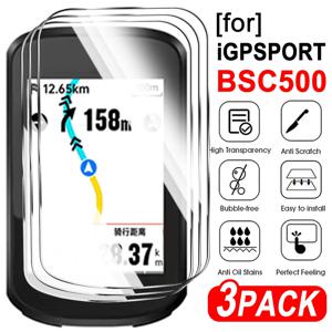 IGPSPORT BSC500 사이클 컴퓨터용 1-3팩 9H 강화 유리 화면 보호기 IGPSPORT BSC500용 긁힘 방지 보호 필름