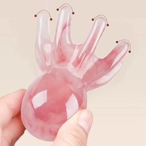 문어 모양 두피 마사지 빗, 구아샤 얼굴 마사지 도구, 바디/두피/얼굴 마사지로 휴식을 취하세요