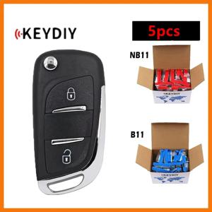 5pcs KEYDIY NB11 B11 범용 리모컨 키 2/3 버튼 KD900/KD-X2/KD 미니 키 프로그래머 NB11-2 DS 스타일 자동차 리모컨 키