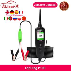 2026 JDiag P100 자동차 회로 테스터 자동차 전압 감지기 전기 시스템 프로브 키트 AC DC 12V 24V 자동차 진단 도구