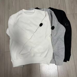 두꺼운 플리스 후드티, 면 라운드넥 탑, 솔리드 컬러 멀티 포켓 캐주얼 후드티, 방풍 및 보온 기능이 있는 루즈핏 탑