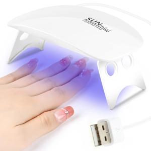 전문가용 USB UV LED 네일 램프, 6개의 라이트 비드, 젤 네일용 미니 경화 램프, 빠른 건조용 매니큐어 건조기, 네일 아트 도구