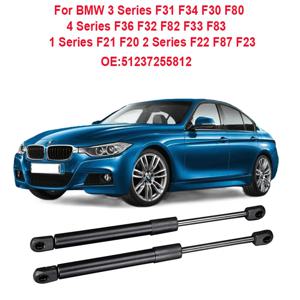 BMW 3 시리즈 F31 F34 F30 F80 4 시리즈 F36 F32 F82 F33 F83 1 시리즈 F21 F20 2 시리즈 F22 F87 F23 용 보닛 후드 가스 스트럿 2개