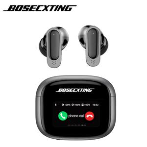 BOSECXTING V11 TWS 스마트 디지털 블루투스 이어폰 인이어 ANC 소음 감소 장거리 무선 이어버드(마이크 터치 스크린 포함)