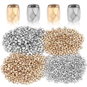 DIY 쥬얼리 제작용 CCB 면체 비즈, 3mm, 4mm, 5mm 다면체 모양 비즈, 느슨한 스페이서 비즈, 팔찌 목걸이, 로트당 200-500 개