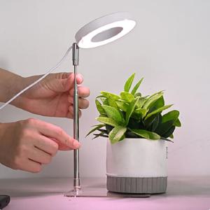 LED 성장 빛 전체 스펙트럼 식물 성장 빛 USB 5V 높이 조절 가능한 디밍이 가능한 실내 식물 허브에 대 한 타이머와 성장 램프