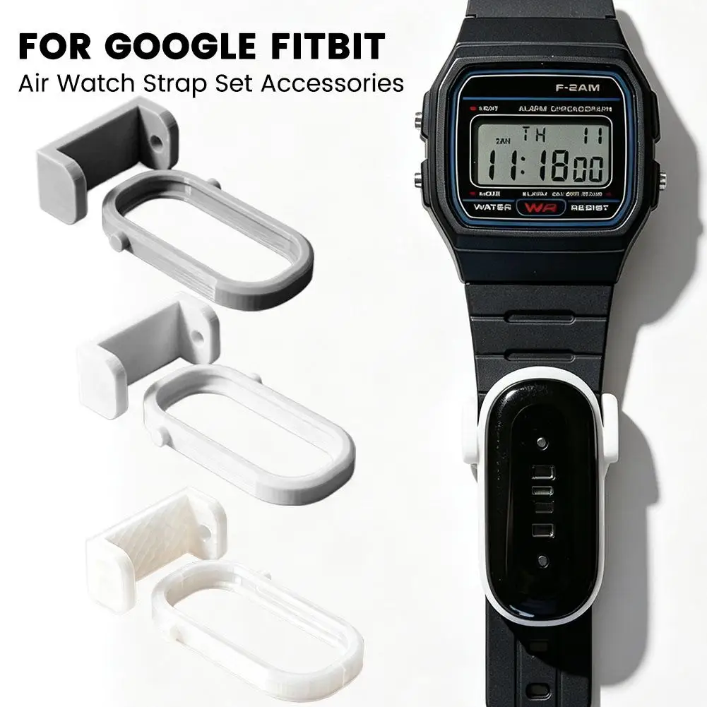 Google Fitbit용 에어 어댑터 케이스, 시계줄 연결 부품, 시계줄 액세서리 세트(어댑터 및 홀더), 교체용