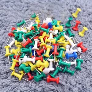 50/100/200/500pcs 컬러 푸시 핀 박스형, 드로잉 보드, 푸시 핀, 금속 푸시 핀, 문구, 사무실 선물