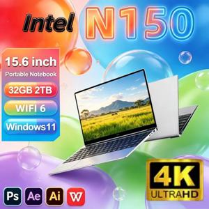 15.6인치 게이밍 노트북, 인텔 코어 N150 프로세서, 32GB RAM, 1TB/2TB SSD, Wi-Fi 6, Windows 11 탑재