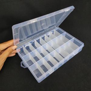 24 슬롯 셀 다채로운 휴대용 보석 도구 보관 상자 컨테이너 링 전자 부품 나사 비즈 정리함 플라스틱 케이스