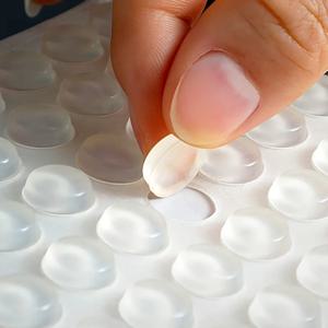 100Pcs 부드러운 실리콘 고무 안티 슬립 범퍼 피트 패드 댐퍼 버퍼 캐비닛 범퍼 실리콘 가구 패드 서랍 도어 패드