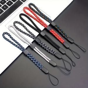 뜨거운 휴대 전화 스트랩 USB 키 짧은 매는 밧줄 조정 가능한 워키 토키 핸드 스트랩 손목 밧줄 오디오 아이폰에 대한 분실 방지 매는 밧줄