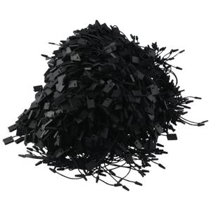 1000PCS 행 태그 문자열 검정, 가격 태그 행 태그 문자열 의류 의류 태그 폴리 에스터 문자열 태그 인감 의류 인쇄 라벨