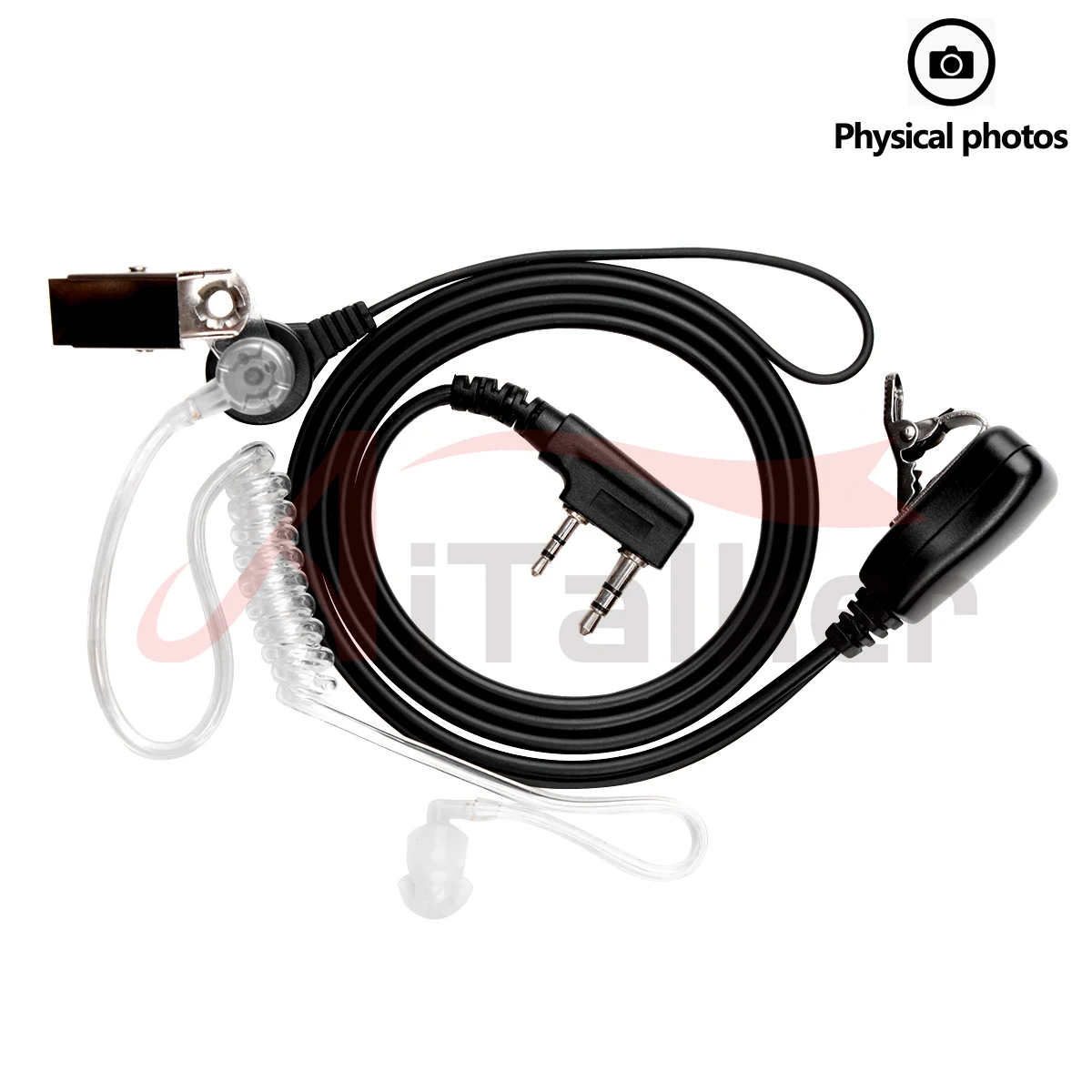 Kenwood Baofeng UV-5R UV82 UV-17 Tytera TC-UV8000 Wouxun KG-UV6D 용 Quansheng UV-K5 워키 토키 헤드셋 헤드폰 이어폰
