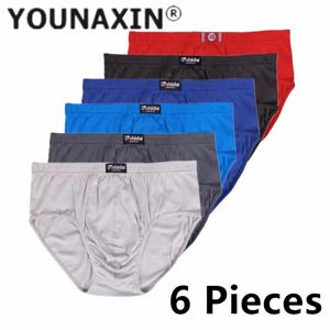 6 Pcs 큰 크기 팬티 남성용 대형 속옷 팬티 코튼 보이즈 팬티 속옷 남성 속옷 XL 2XL 3XL 4XL 5XL 6XL 7XL 8XL