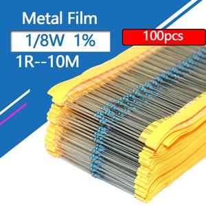 100pcs 1/8W 1/6W 금속 필름 저항기 3R3 3R6 3R9 33R 330R 3K3 3K6 3K9 3.3 3.6 3.9 33 36 39 330 360 390 R K M 옴 1% 0.125W