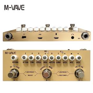 M-vave Cube BABY 전기 어쿠스틱 기타 녹음용 충전식 멀티 이펙트 페달 오디오 인터페이스 기능 Cuvave 페달