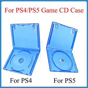 소니 PS4/PS5 용 PS4 게임 CD 케이스 용 1Pcs 클리어 블루 DVD 보관 케이스 보호 상자 플라스틱 디스크 재고 상자 액세서리