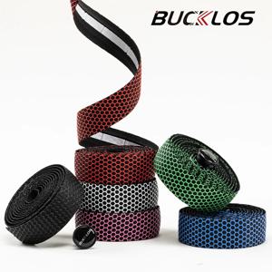2PC BUCKLOS 도로 자전거 핸들 바 테이프 부드러운 실리콘 PU EVA 자전거 테이프 미끄럼 방지 충격 흡수 핸들 스트랩 사이클링 부품
