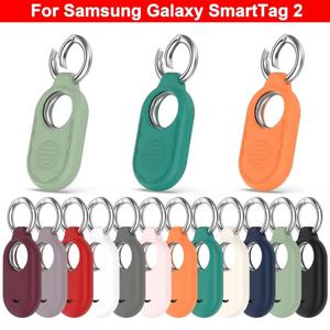 삼성 갤럭시 SmartTag 2 로케이터 키 체인에 대한 실리콘 케이스 스마트 태그 2 쉘 액세서리에 대한 분실 방지 보호 커버 슬리브