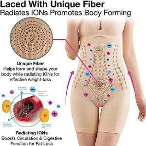 슬리밍 허리 배 컨트롤 보정속옷 셰이퍼, 이온 지방 연소 트레이너, 여성 속옷 팬티, 엉덩이 리프트 바디 셰이퍼