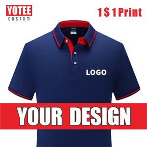 YOTEE 2021 여름 멀티 스타일 맞춤형 통기성 폴로 셔츠 남성용 로고 맞춤형 탑