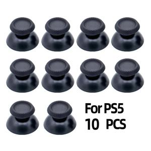 플라스틱 블랙 아날로그 썸 스틱 교체, 플레이스테이션 5 PS5 컨트롤러 하이 퀄리티 썸 스틱 캡, 1 세트 10 개